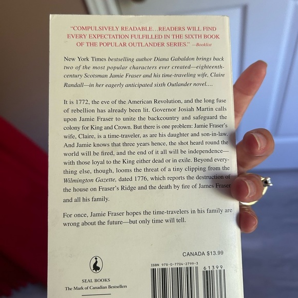 5/$25 A Breath of Snow and Ashes Book OUTLANDER SERIES book 📖 - Picture 4 of 6